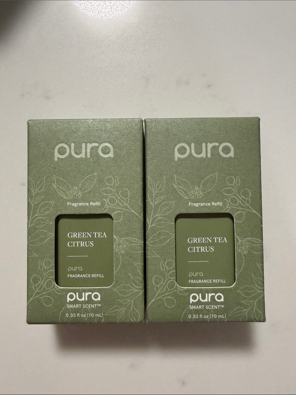 pura Green Tea Citrus Fragrance Refill - Green